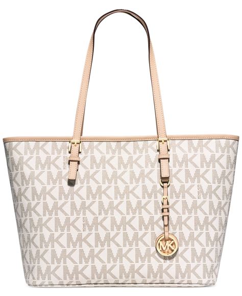 michael michael kors jet set logo large tote|michael kors jet set saffiano.